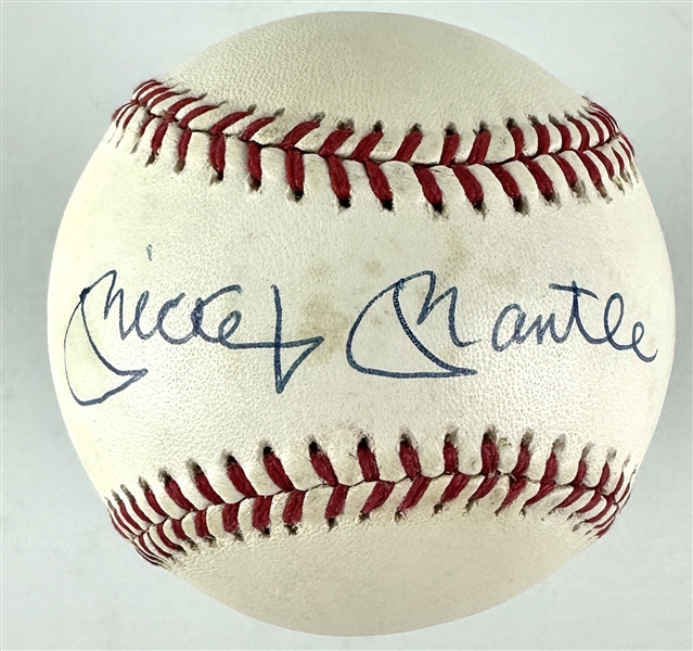 Mickey Mantle Single Signed OAL Baseball (PSA/DNA Sticker)