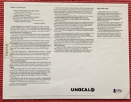 Chicago Cubs Vintage 1980's Great Cub Infields Unocal Promo Photo w/ 8 Sigs! (Beckett/BAS LOA)(JSA COA)