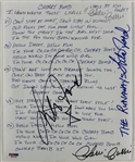 The Runaways: Lita Ford & Cherie Currie Signed & Handwritten Lyric Sheet w/ Exact Photo Evidence (PSA/DNA)