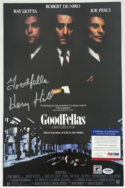 Goodfellas: Henry Hill Signed 11” x 17” Photo (PSA/DNA)