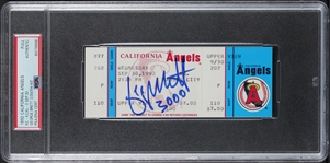 George Brett Signed & Inscribed Ticket for 3,000 Career Hit (PSA/DNA)