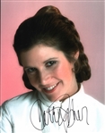 Star Wars: Carrie Fisher Signed 11 x 14 Photo as Princess Leia from The Empire Strikes Back Photo Shoot (Beckett/BAS)