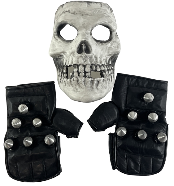 Misfits : Jerry Only Stage Used & Worn Spiked Gloves (Letter of Provenance)