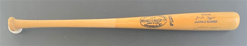 Joe DiMaggio Signed Personal Model Louisville Slugger (JSA LOA)