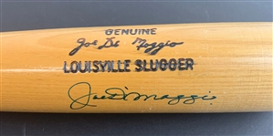 Joe DiMaggio Signed Personal Model Louisville Slugger (JSA LOA)