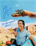 Chevy Chase Signed Vacation 16 x 20 Color Photo with Hilarious Vulgar Inscription (Beckett/BAS Witnessed)