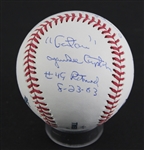Ron Guidry Signed OML Baseball with “Louisiana Lighting” 10-stat ball Inscriptions (JSA)