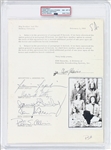 Janis Joplin - Big Brother & Holding Company ULTRA RARE Group Signed Agreement with Columbia Records (PSA/DNA Encapsulated)