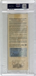 Tom Brady Signed Super Bowl LI Game Ticket :: PSA/DNA Authenticated & Encapsulated