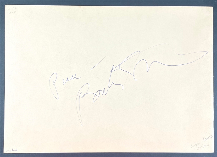 Barbara Streisand Signed Music & Television 50th Anniversary Program (Beckett/BAS)