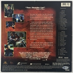 007: Pierce Brosnan Signed Tomorrow Never Dies LaserDisc Cover (Beckett/BAS)