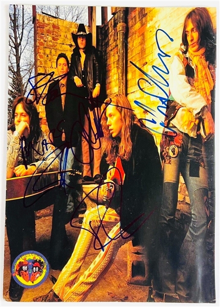 The Black Crowes Signed World Tour Photo (5/Sigs) (JSA)