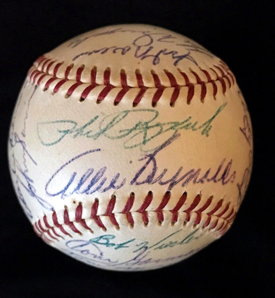 1954 NY Yankees Team Signed A.L. Baseball w/Mantle, Berra, Ford & Others (PSA/DNA)