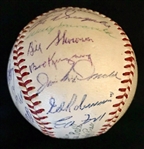 1954 NY Yankees Team Signed A.L. Baseball w/Mantle, Berra, Ford & Others (PSA/DNA)