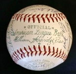 1954 NY Yankees Team Signed A.L. Baseball w/Mantle, Berra, Ford & Others (PSA/DNA)