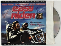 Easy Rider Cast Signed LaserDisc w/ Jack Nicholson, Peter Fonda, Dennis Hopper, + 2! (Beckett/BAS LOA)