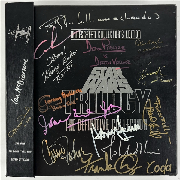 Star Wars: ULTRA RARE One-of-a-Kind Cast Signed 1993 Trilogy Definitive Collection LaserDisc Box Set (15 Sigs)(PSA/DNA LOA)