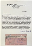 Beatles: Paul McCartney Signed 1971 Business Check (Beckett/BAS Encapsulated & LOA)(Caiazzo LOA)