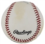 Hank Aaron Signed Jackie Robinson 50th Anniversary ONL Baseball (JSA LOA)