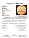Hank Aaron Signed Jackie Robinson 50th Anniversary ONL Baseball (JSA LOA)