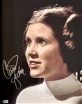 Star Wars: Carrie Fisher Signed 16 x 20 Photograph as Princess Leia (Beckett/BAS)(Grad Collection)