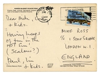 Beatles: Paul McCartney 1987 Signed & Handwritten Arizona Postcard To Mike Ross (Third Party Guaranteed)