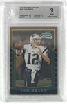 Tom Brady Rookie 2000 Bowman Chrome #236 w/ Mint 9 Grade! (Beckett/BAS Encapsulated)