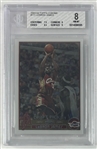 Lebron James Rookie 2003 Topps Chrome #111 w/ NM-MT 8 Grade! (Beckett/BAS Encapsulated) 