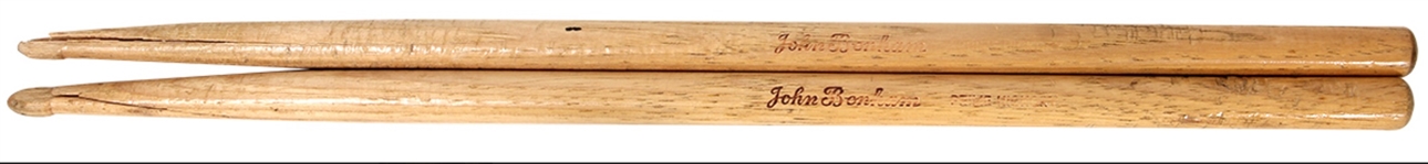 Led Zeppelin: John Bonham Custom Made, Studio Used Drumsticks from Presence Recording Sessions in Munich (Nov. 1975) with Excellent Provenance