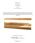 Led Zeppelin: John Bonham Custom Made, Studio Used Drumsticks from Presence Recording Sessions in Munich (Nov. 1975) with Excellent Provenance