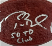 50 TD Club: Tom Brady, Patrick Mahomes, & Peyton Manning Signed NFL Leather Game Model Football (Beckett/BAS LOA)