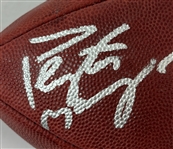 50 TD Club: Tom Brady, Patrick Mahomes, & Peyton Manning Signed NFL Leather Game Model Football (Beckett/BAS LOA)