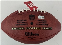 50 TD Club: Tom Brady, Patrick Mahomes, & Peyton Manning Signed NFL Leather Game Model Football (Beckett/BAS LOA)
