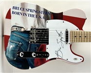 Bruce Springsteen Signed Custom Born in the U.S.A. Graphic Guitar (PSA/DNA LOA)