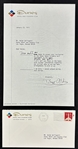 Buzz Aldrin Signed & Inscribed Letter on Dunes Hotel & Country Club Letterhead (Third Party Guaranteed)