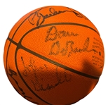 1973 New York Knicks (World Champs) Team Signed Commemorative NBA Leather Game Model Basketball (15 Sigs)(JSA LOA)