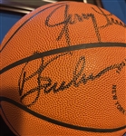 1973 New York Knicks (World Champs) Team Signed Commemorative NBA Leather Game Model Basketball (15 Sigs)(JSA LOA)