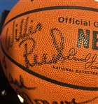 1973 New York Knicks (World Champs) Team Signed Commemorative NBA Leather Game Model Basketball (15 Sigs)(JSA LOA)