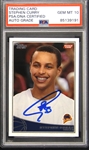 Stephen Curry Signed 2009-10 Topps #321 Rookie Card with PSA/DNA GEM MINT 10 Autograph!