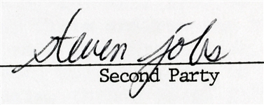 Steve Jobs RARE Signed Real Estate Document to Purchase Land in Yamhill County, OR - The Area That Inspired the Apple Name! (Beckett/BAS LOA)