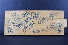 1997-98 Phoenix Suns Signed Game Used Floor Segment with Nash, Kidd, Chambers, etc. (JSA LOA)