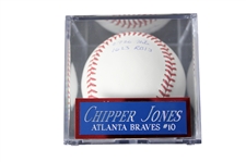 Chipper Jones Signed Baseball w/ Inscription (JSA)(PSA/DNA)