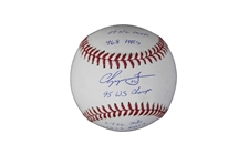 Chipper Jones Signed Baseball w/ Inscription (JSA)(PSA/DNA)