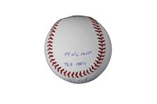 Chipper Jones Signed Baseball w/ Inscription (JSA)(PSA/DNA)