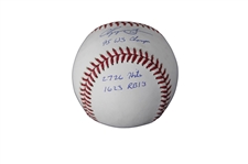 Chipper Jones Signed Baseball w/ Inscription (JSA)(PSA/DNA)