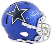 CeeDee Lamb Signed Cowboys Full Sized Flash Speed Replica Helmet (Fanatics)