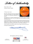 LeBron James & Stephen Curry Dual Signed NBA Leather Game Model Basketball (Beckett/BAS & PSA/DNA LOAs)