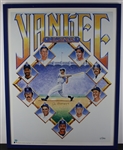 Joe DiMaggio Signed & Framed Ltd. Ed. Yankee Legends Lithograph (Beckett/BAS LOA)
