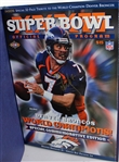 John Elway Signed Broncos Super Bowl XXXII Program Hardcover Book (Third Party Guaranteed) 