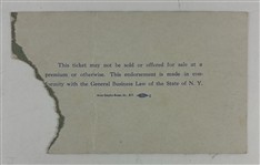 JFK & Marilyn: Original Used Ticket from President Kennedy's 1962 Birthday Celebration at Madison Square Garden - Marilyn Sings Happy Birthday Mr. President